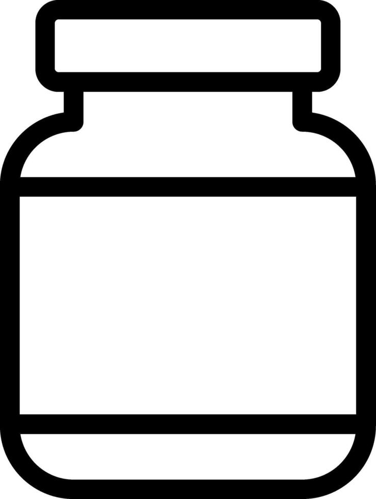 Jar Line Icon vector