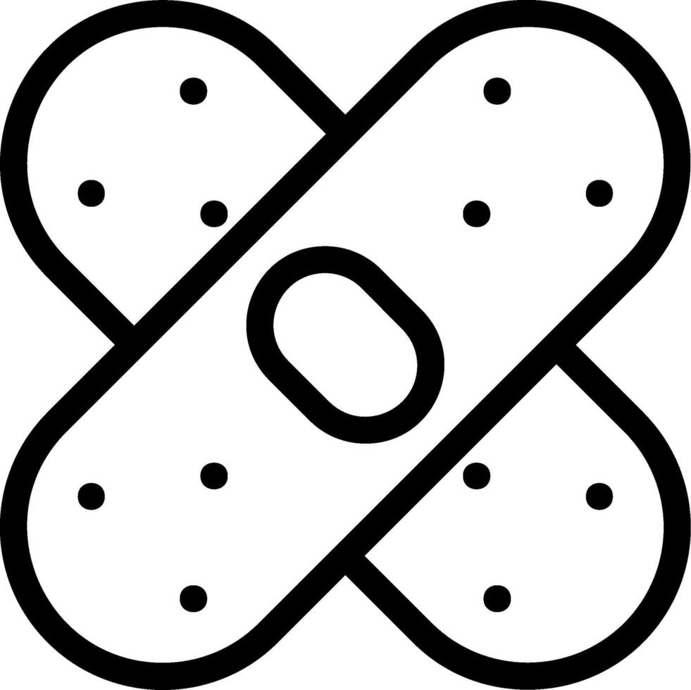 Bandage Line Icon vector
