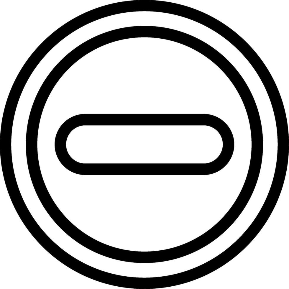Do Not Enter Line Icon vector