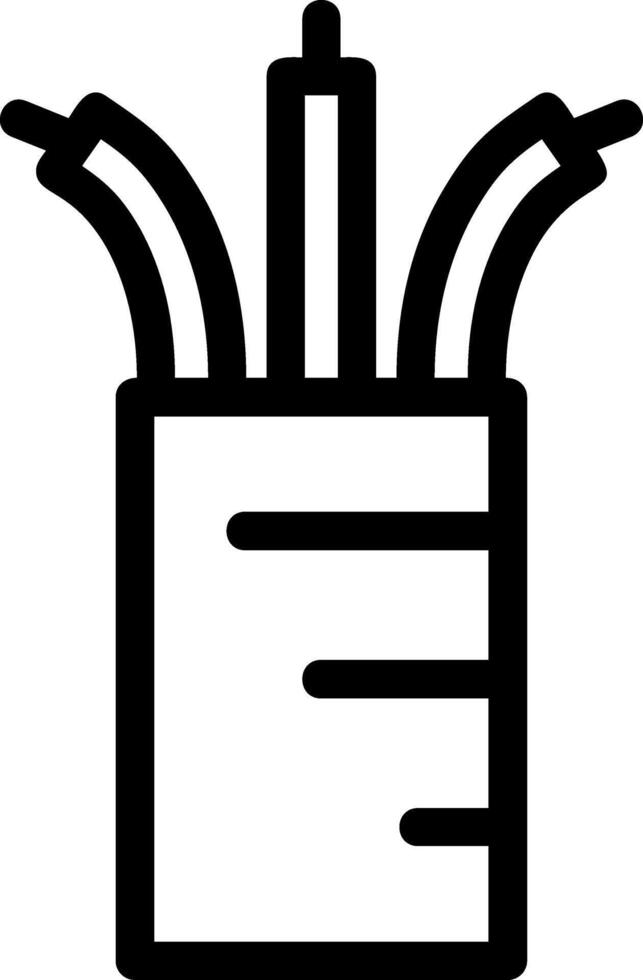 Wires Line Icon vector