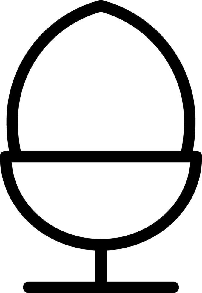 Egg Line Icon vector