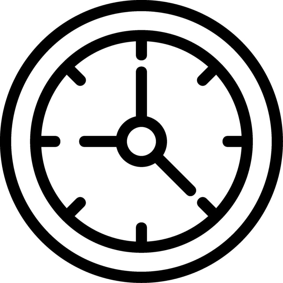 Clock Line Icon vector