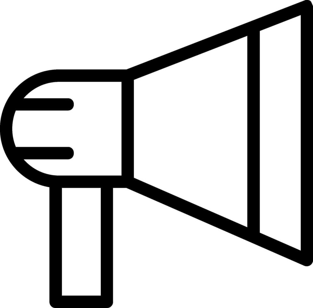 Mega Phone Line Icon vector