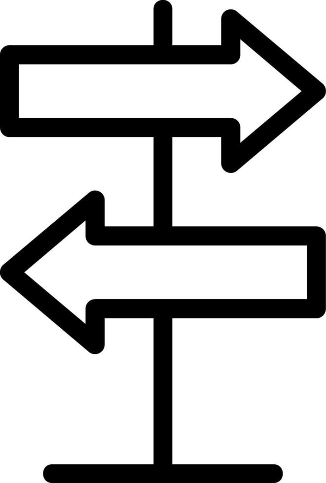 Direction Line Icon vector