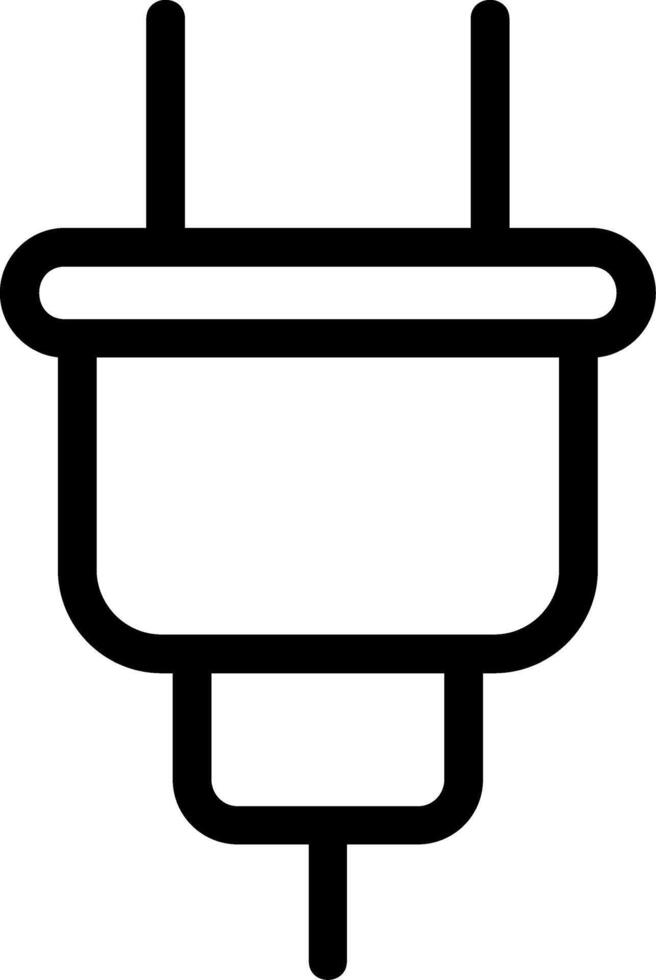Plug Line Icon vector