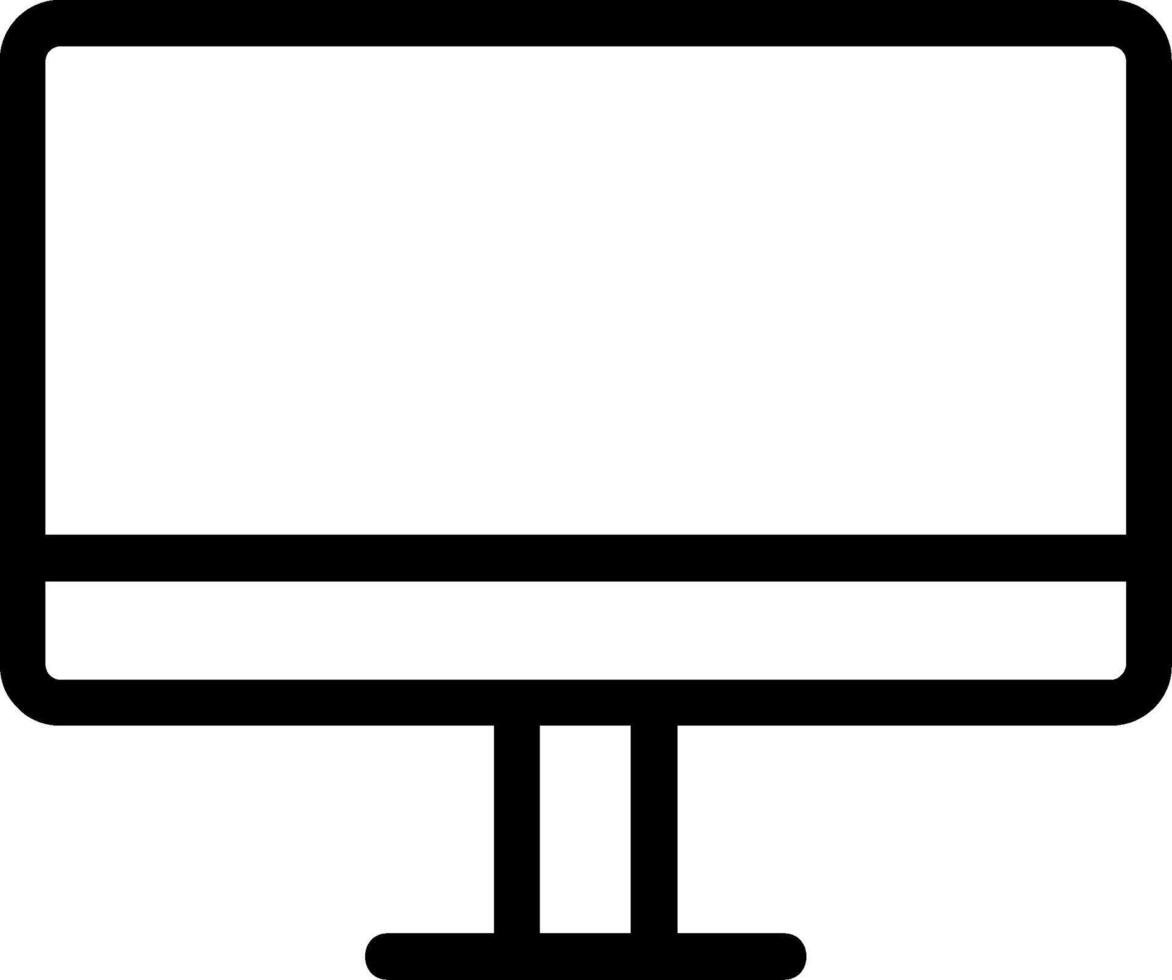 Computer Line Icon vector