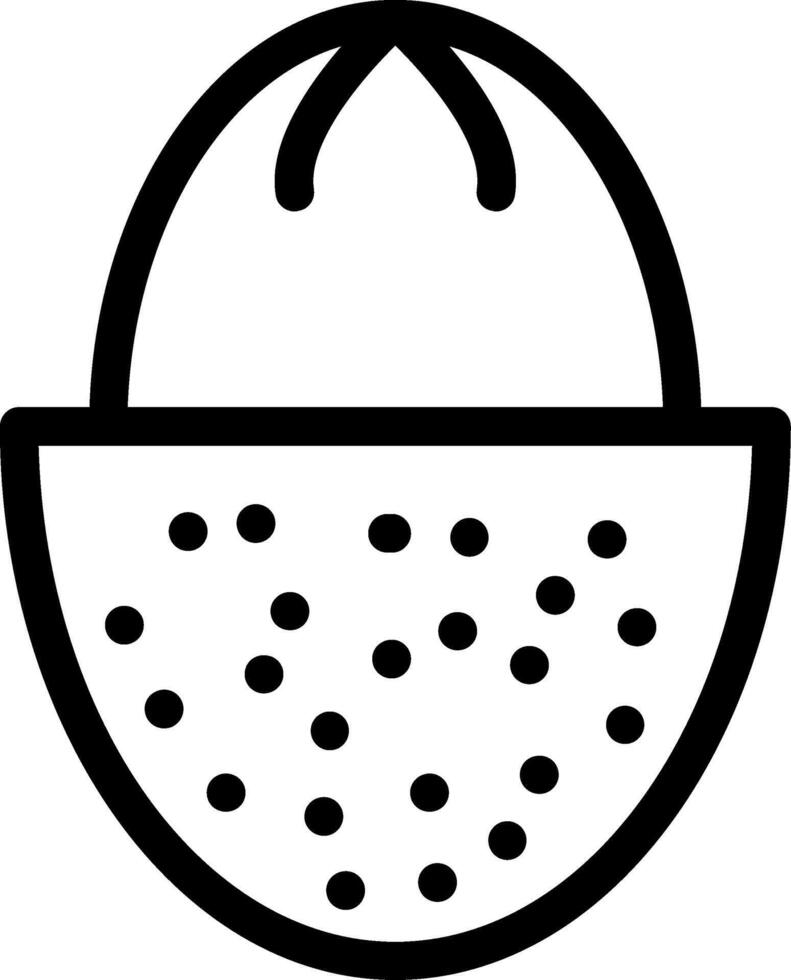 Lychee Line Icon vector