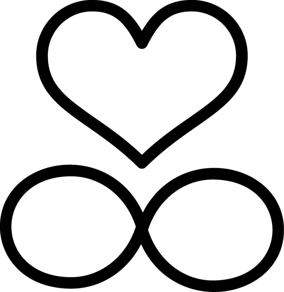 Infinite Love Line Icon vector