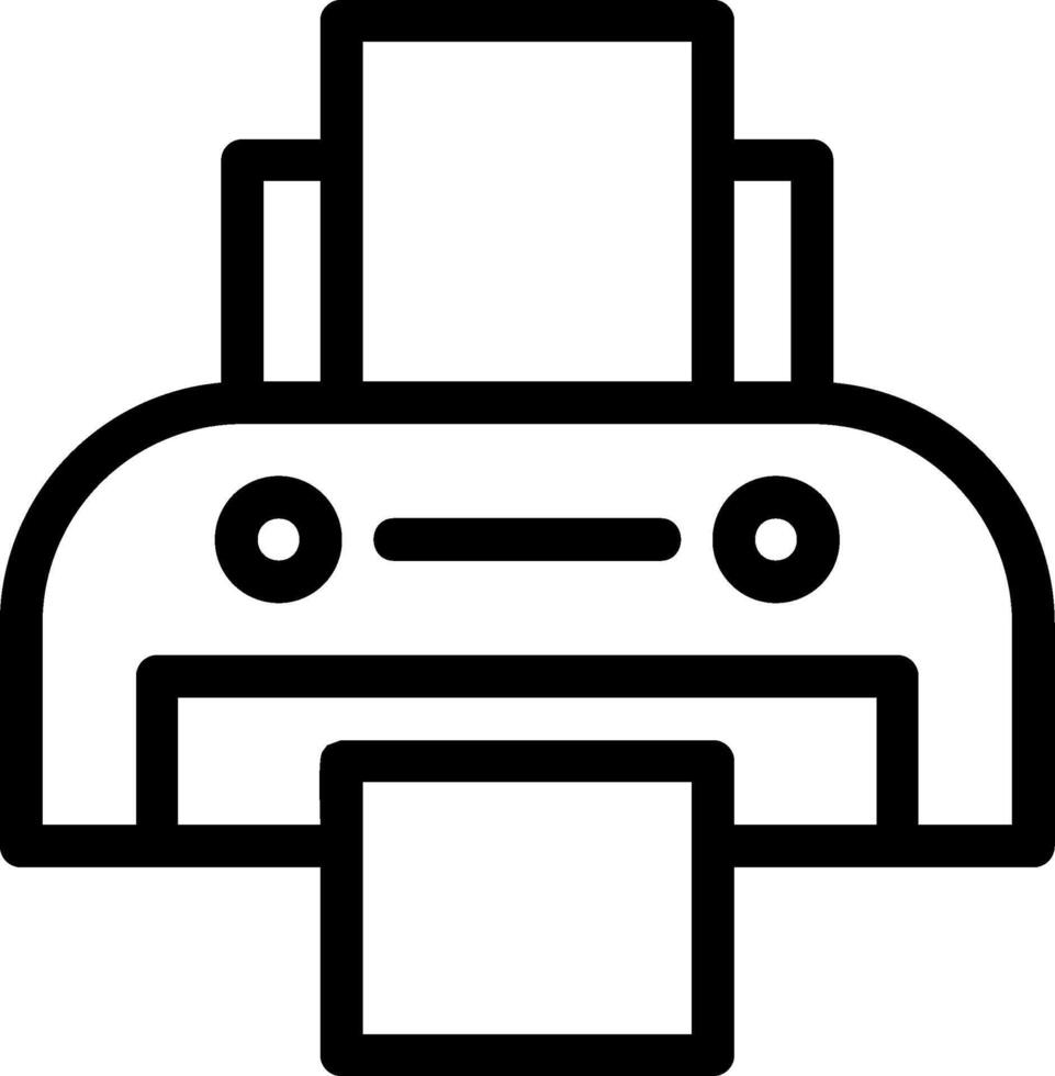 Fax Line Icon vector