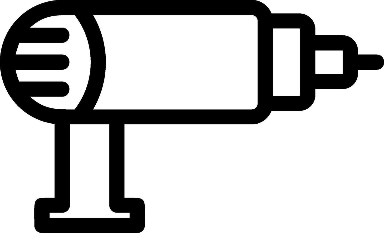 Hand Drill Line Icon vector