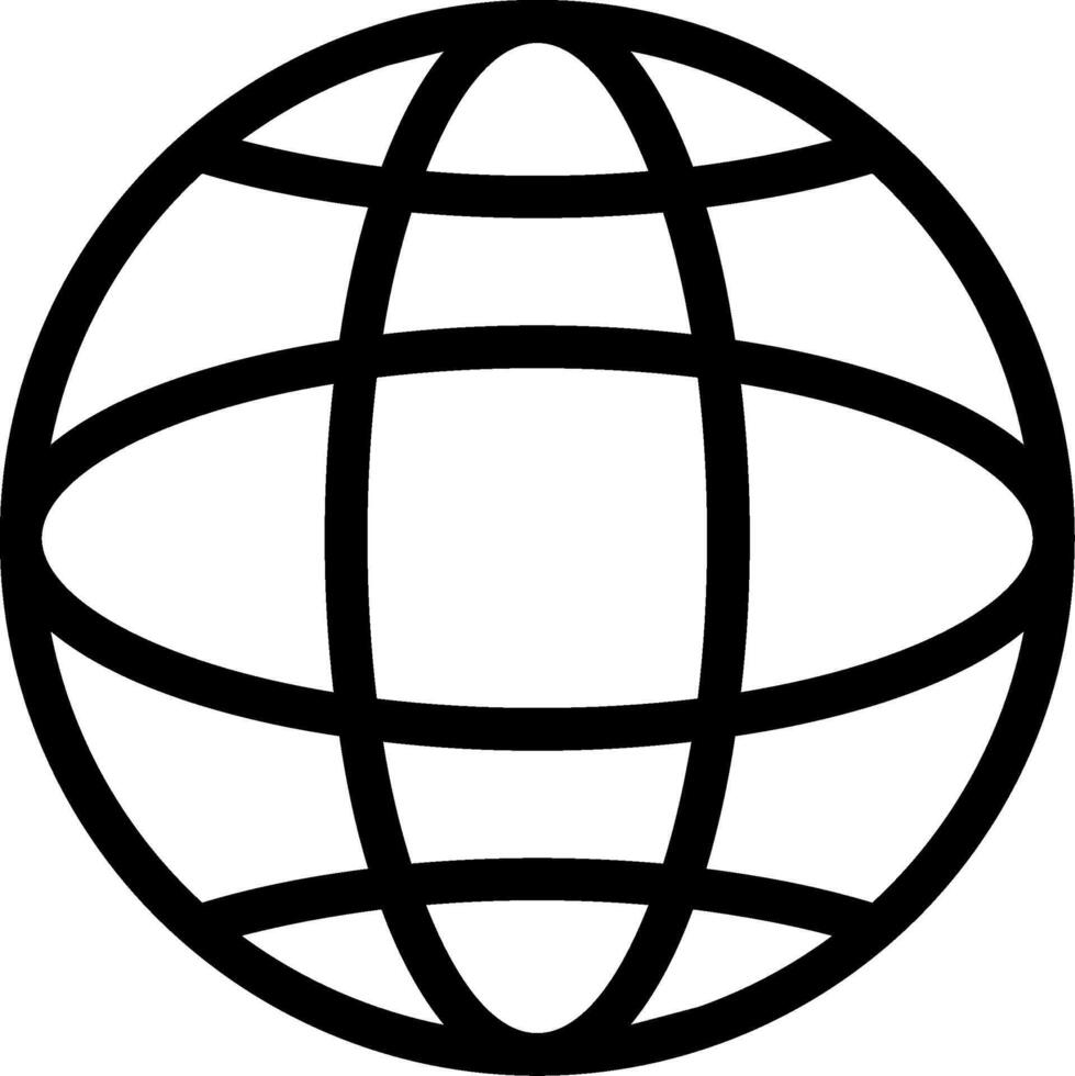 Global Line Icon vector