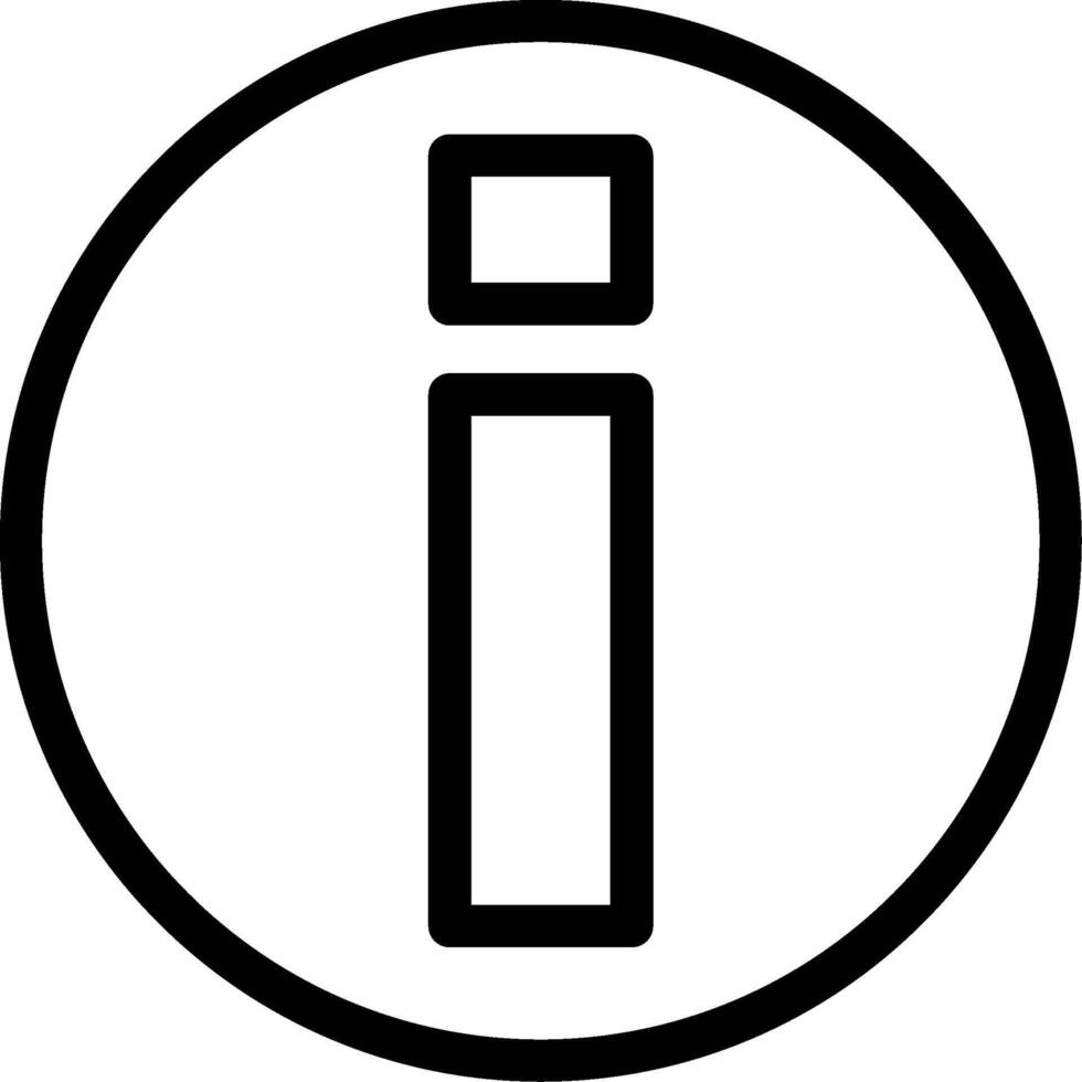 Information Line Icon vector
