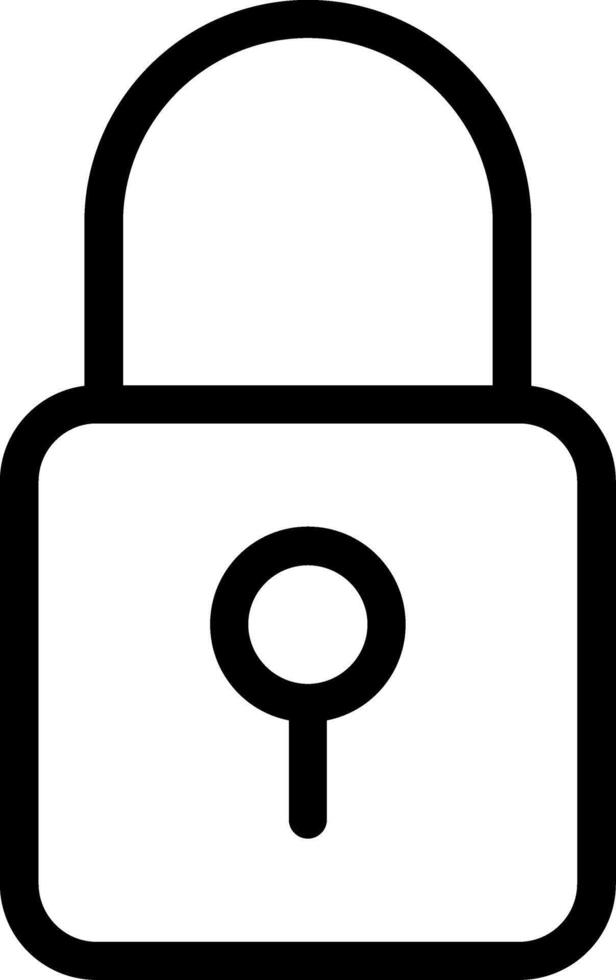 Lock Line Icon vector