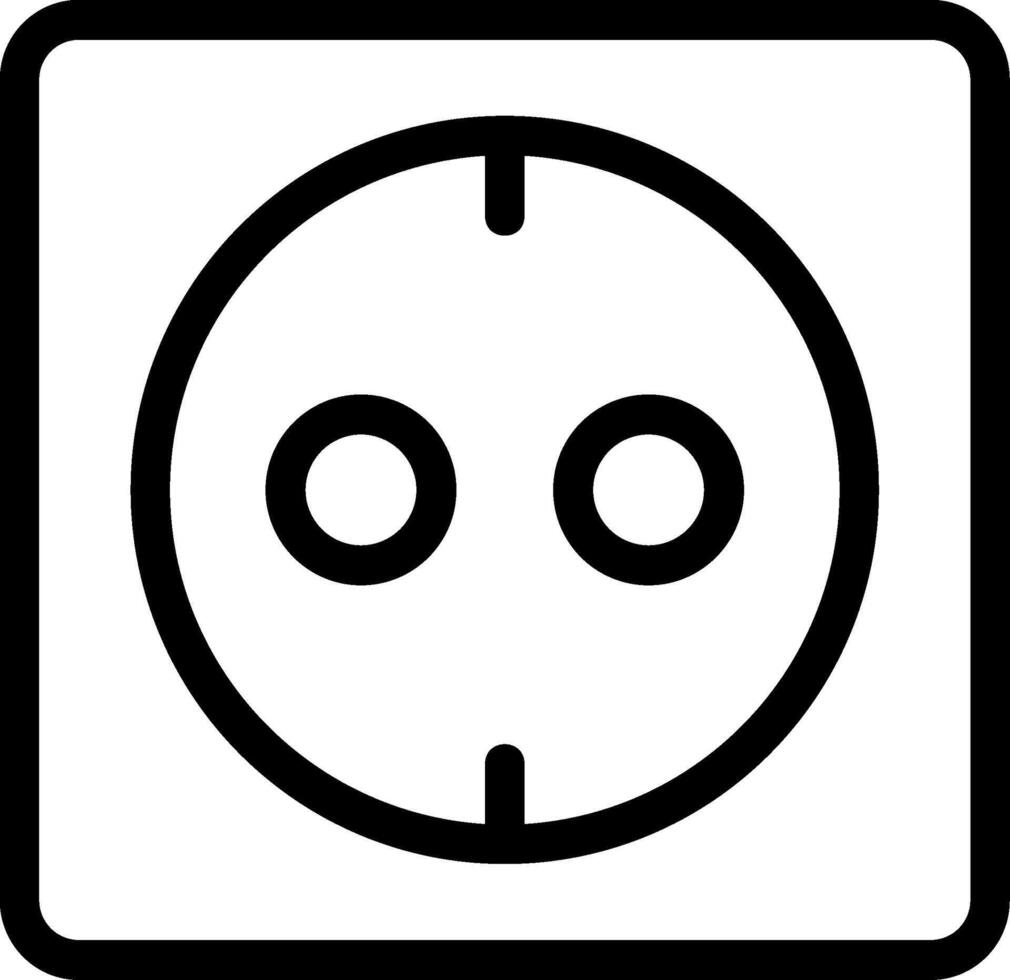 Socket Line Icon vector