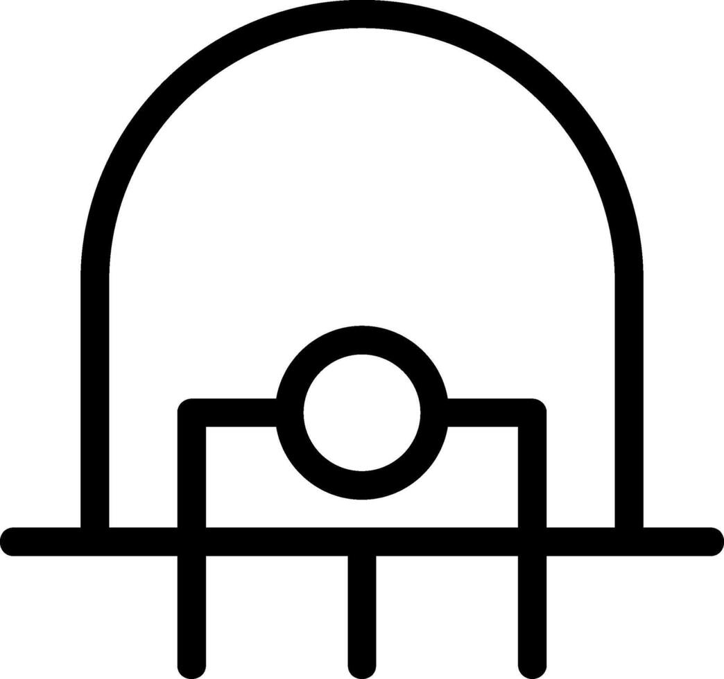 Diode Line Icon vector