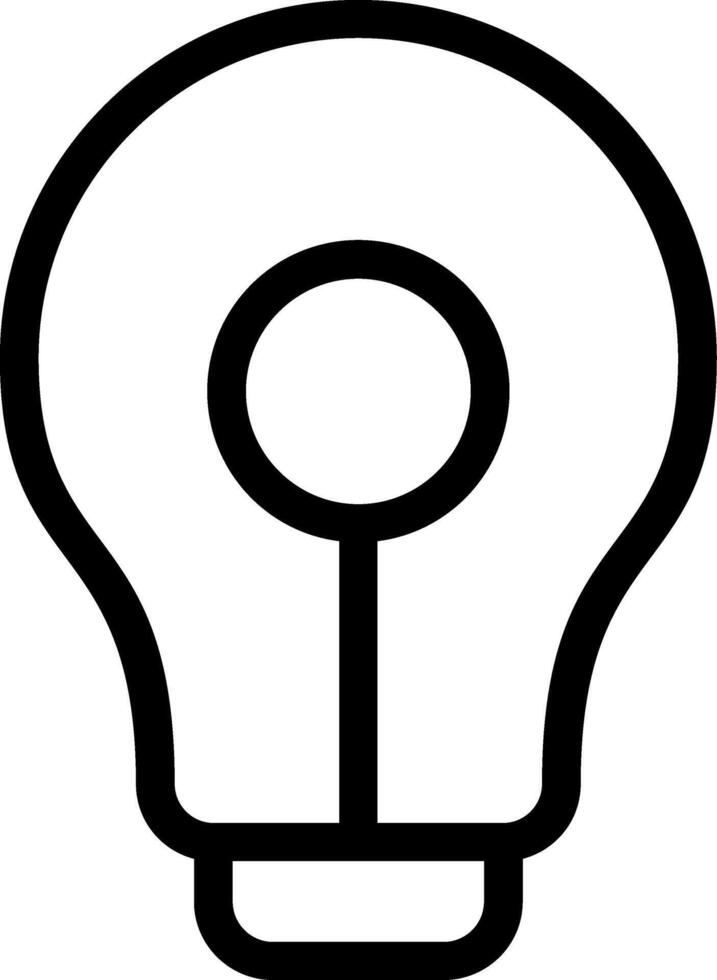 Lightbulb Line Icon vector