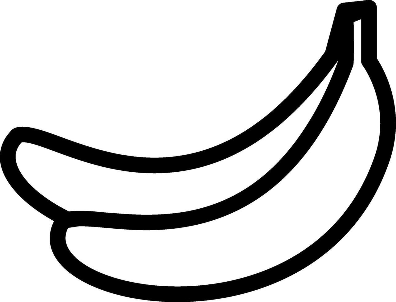 Banana Line Icon vector