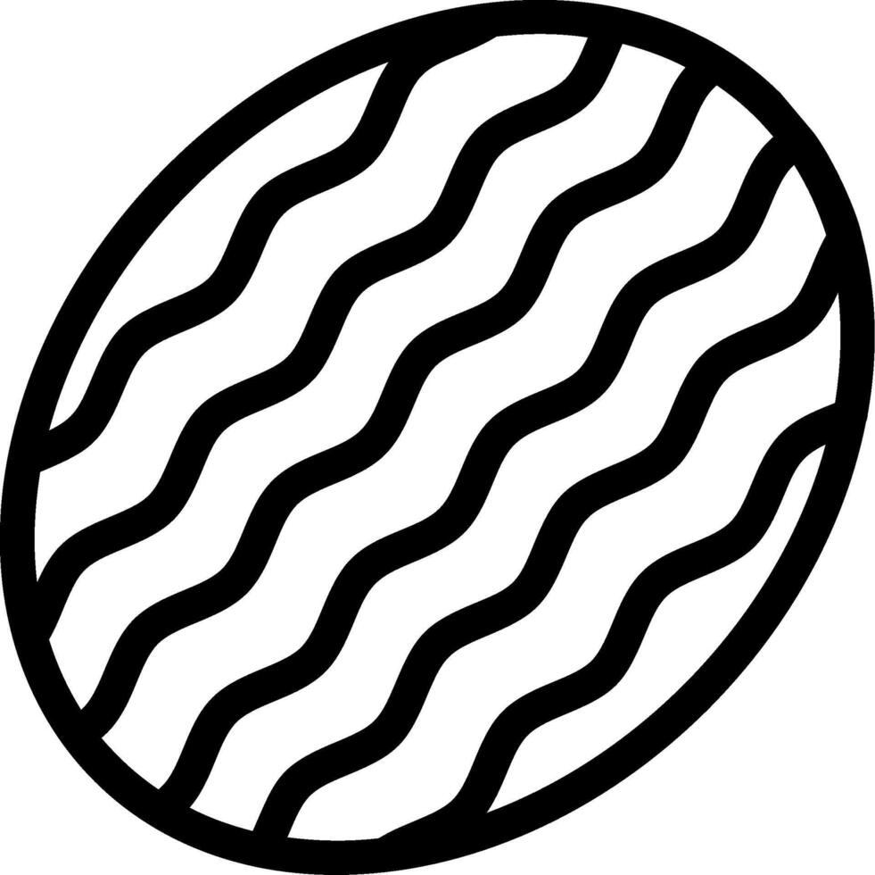 Watermelon Line Icon vector