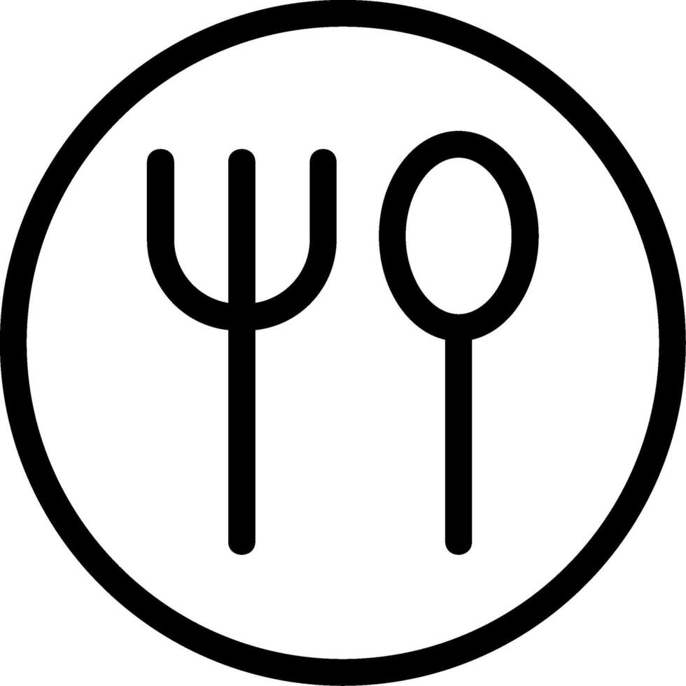 Restaurant Line Icon vector