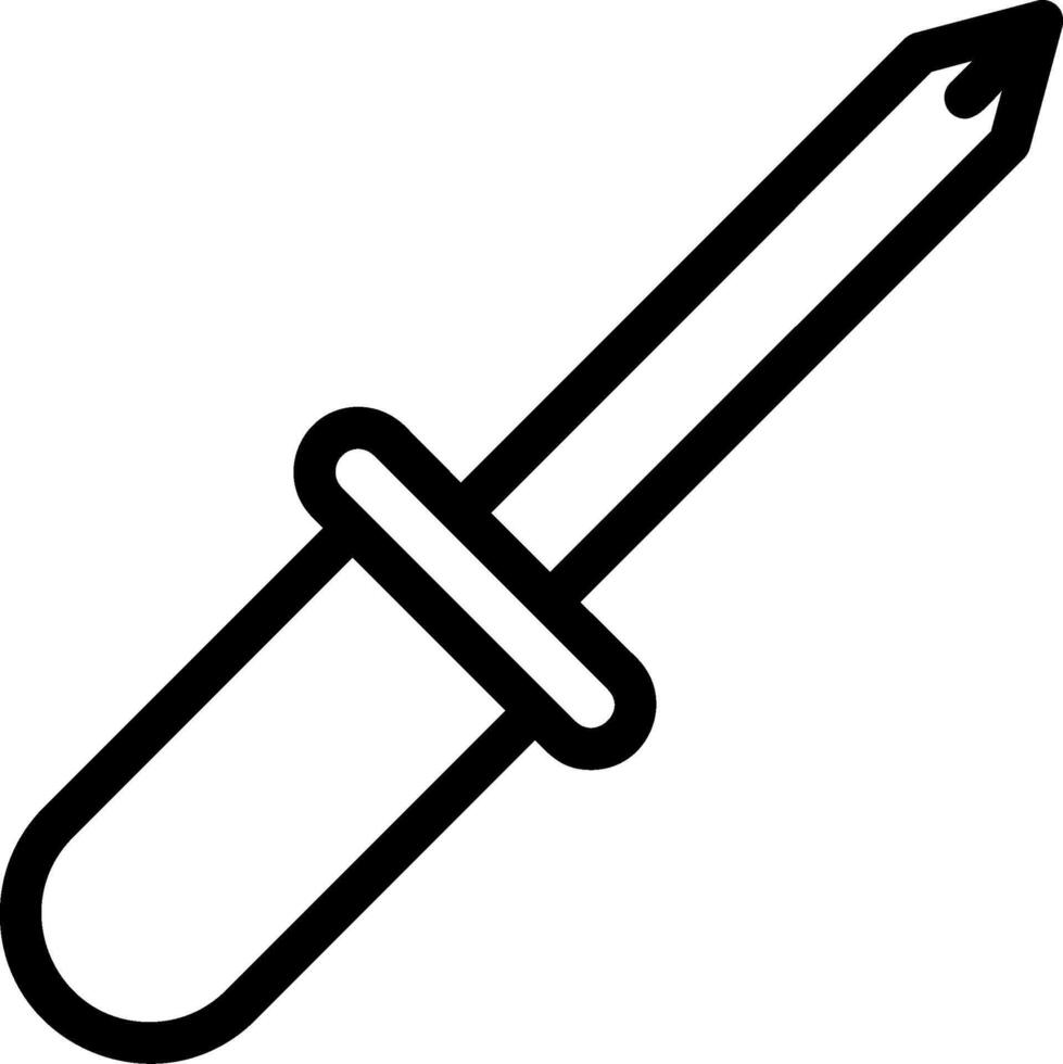 Screwdriver Line Icon vector