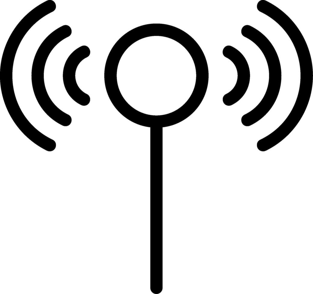 3Signal Line Icon vector