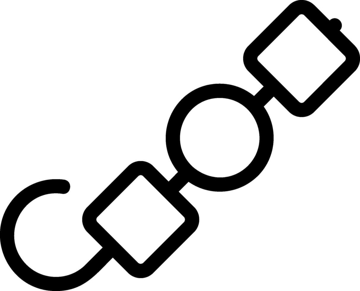 Satay Line Icon vector
