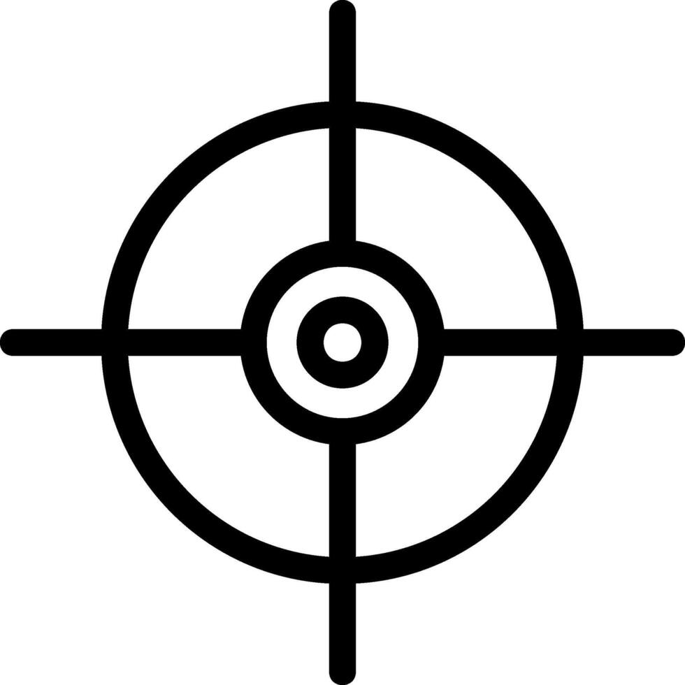 Target Line Icon vector