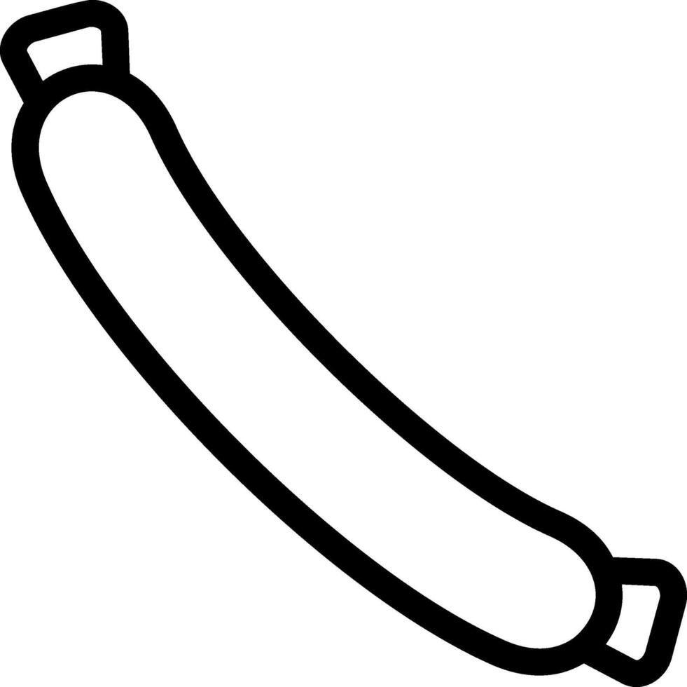 Sausage Line Icon vector