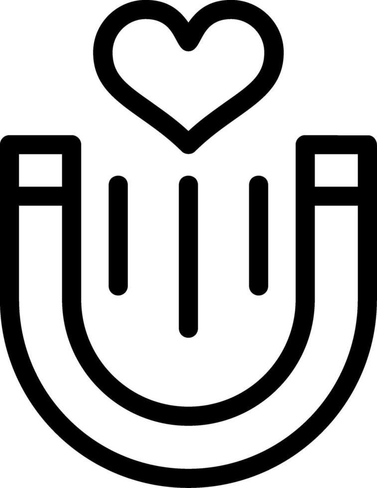 Attraction Line Icon vector