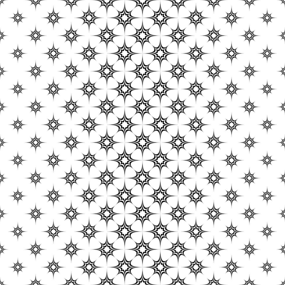 Seamless black white vertical star pattern vector