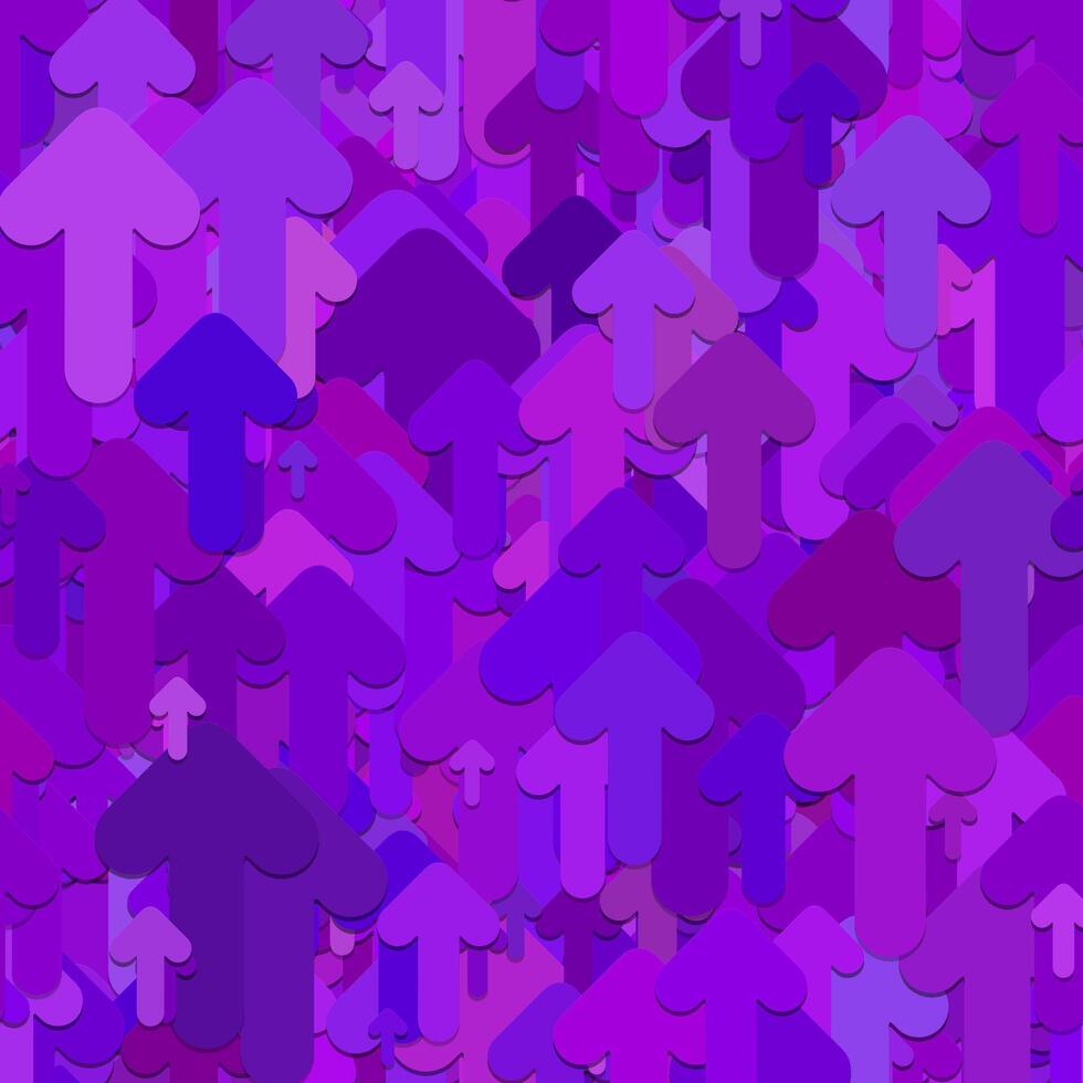 Purple seamless rounded arrow pattern design vector