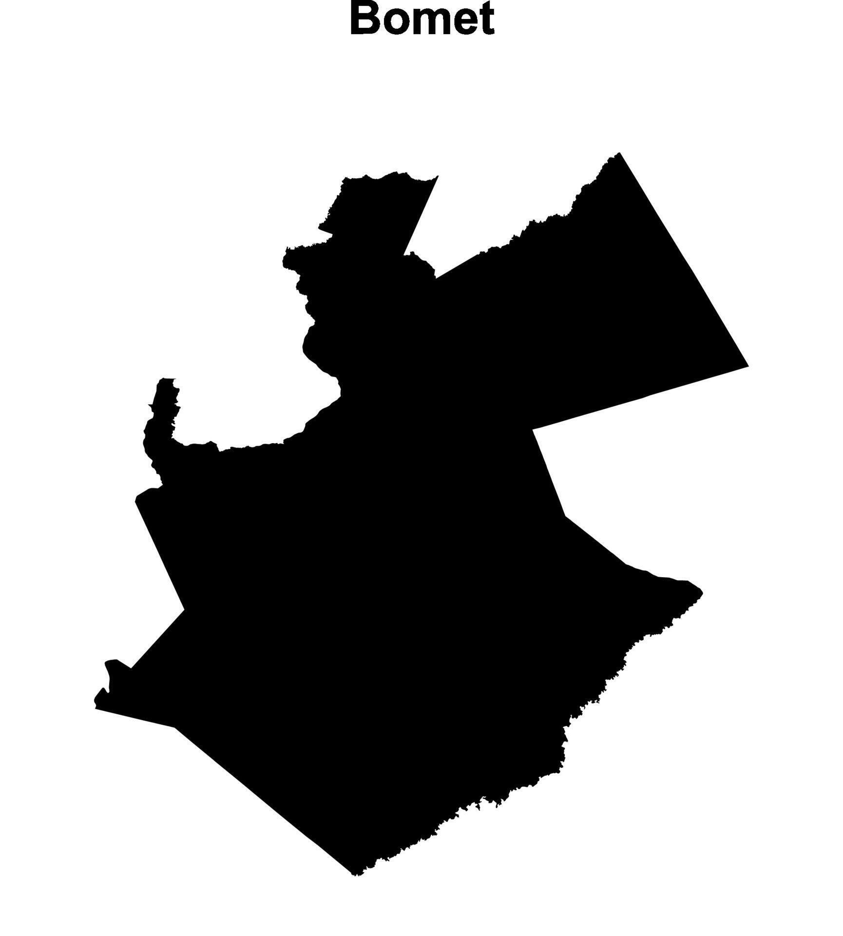 Bomet county blank outline map 51774089 Vector Art at Vecteezy