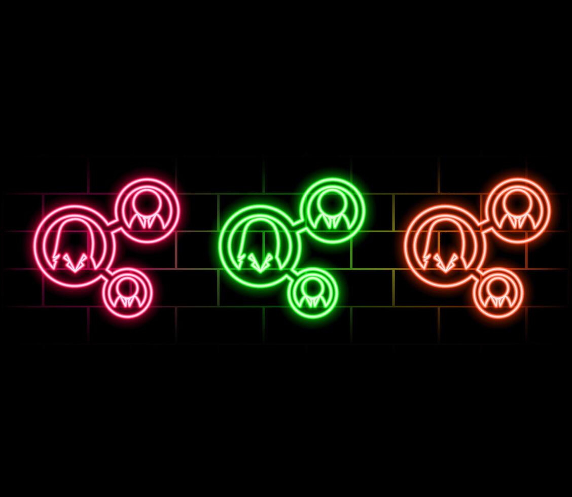 Social network connection and global business communication concept. icon isolated on white background. vector
