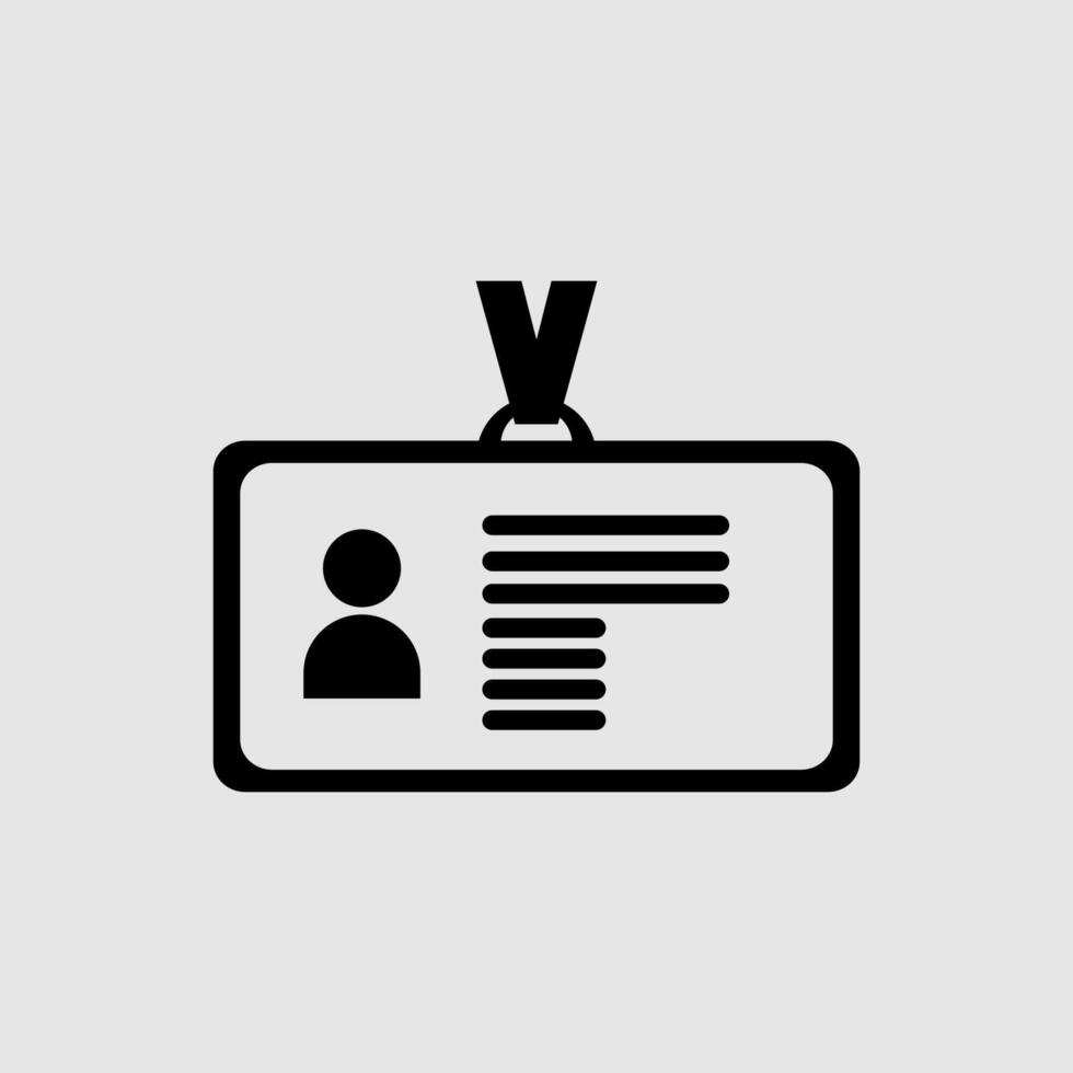 ID card icon vector