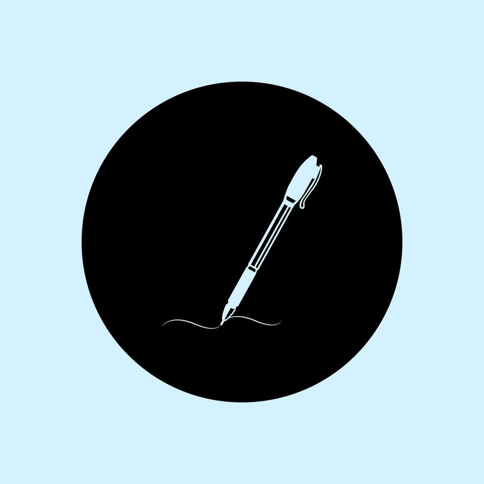 stationery pen symbol design vector