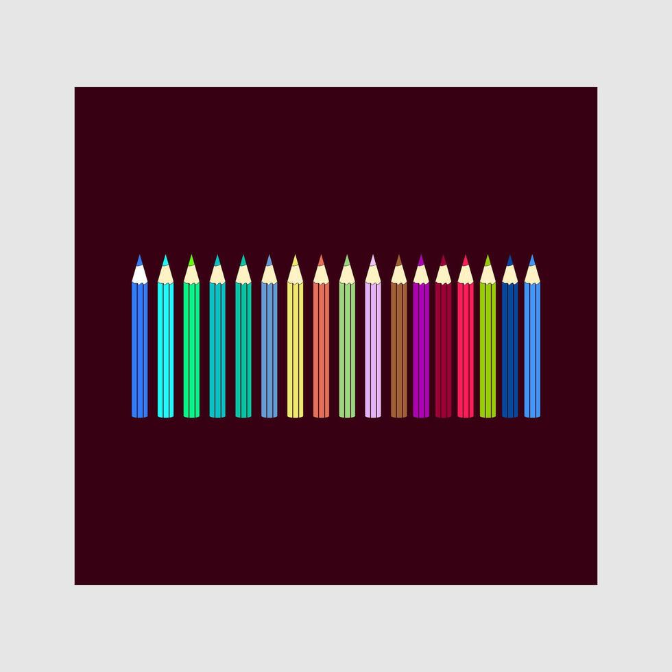 pensil rayon icon vector