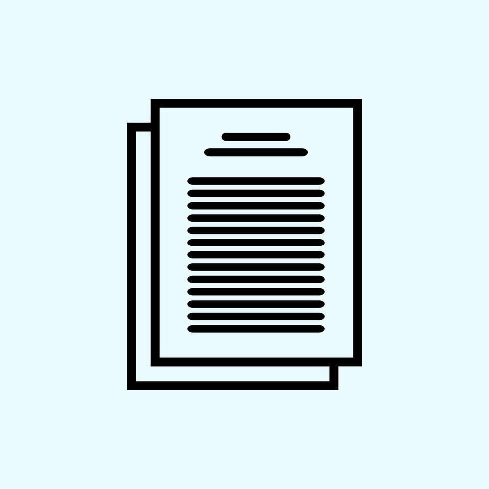 illustration document icon vector