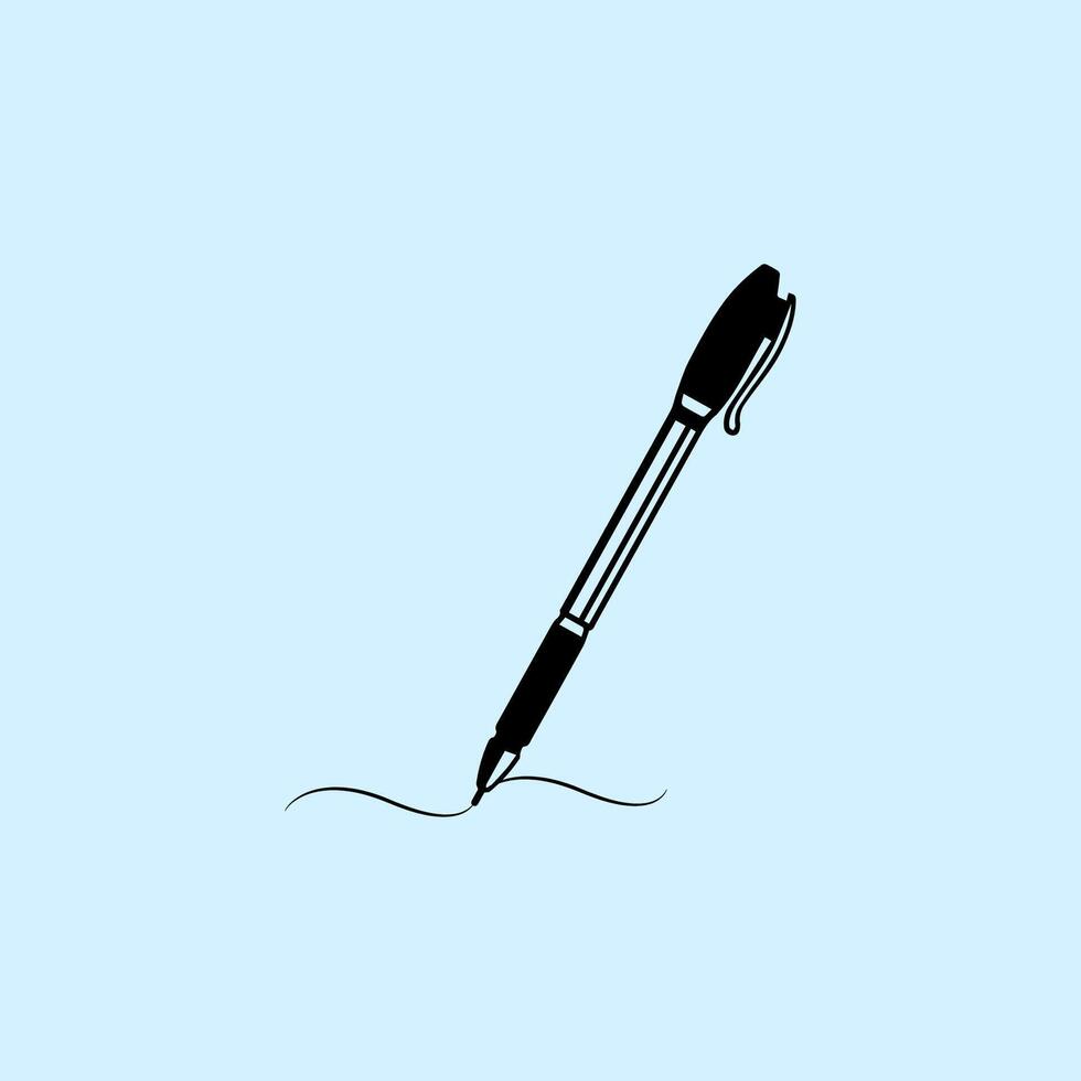 stationery pen symbol design vector