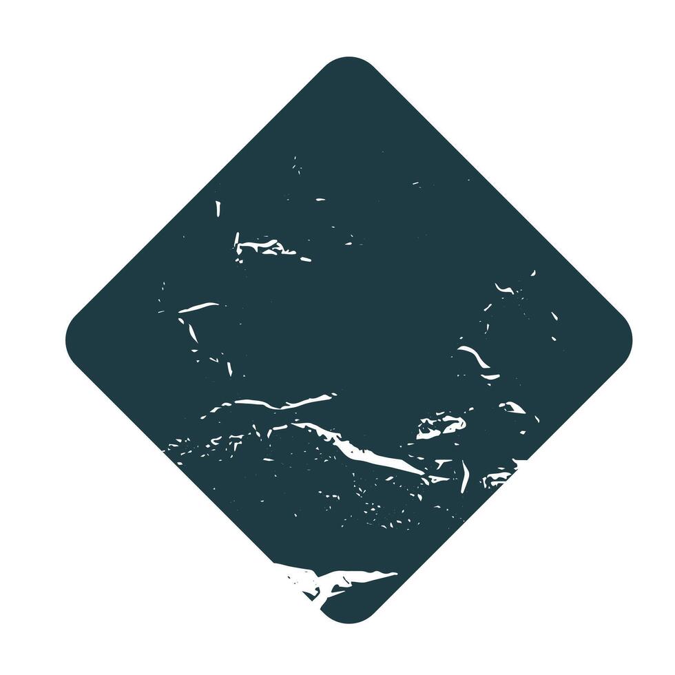 Grunge rhombus Stamp. Distress grain surface dust and rough background concept. Overlay texture stamps with banners, logos, icon, label and badges vector