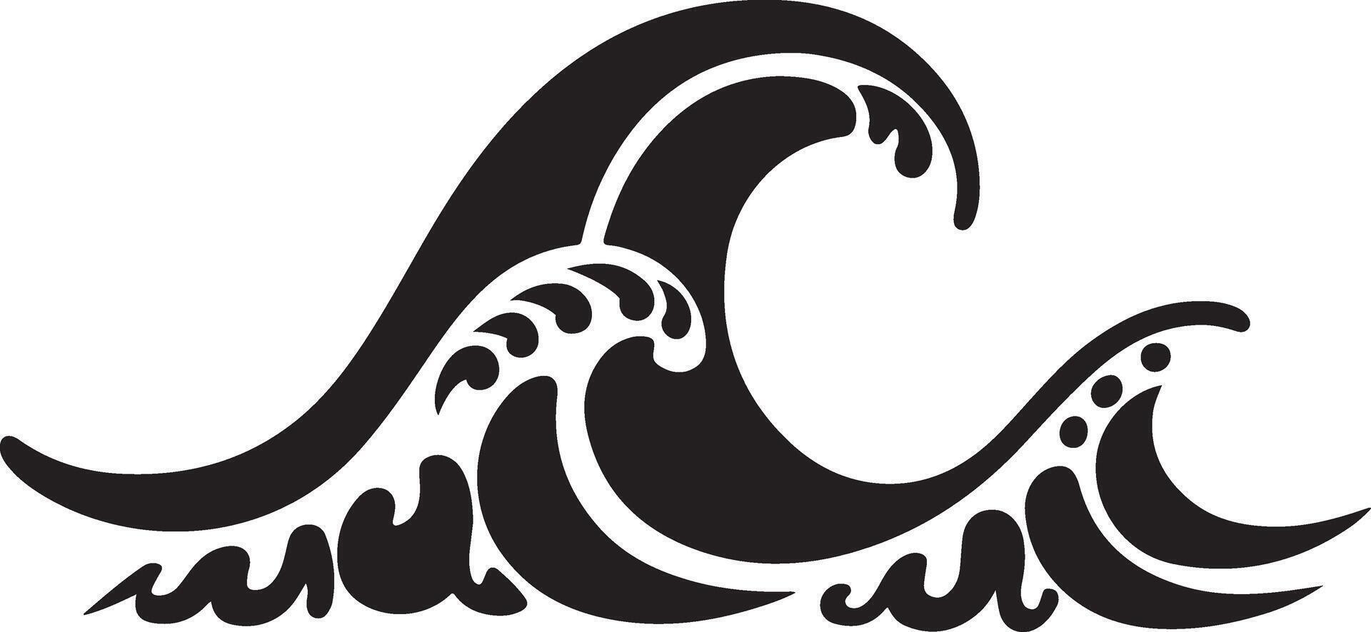 a black and white illustration of a wave vector
