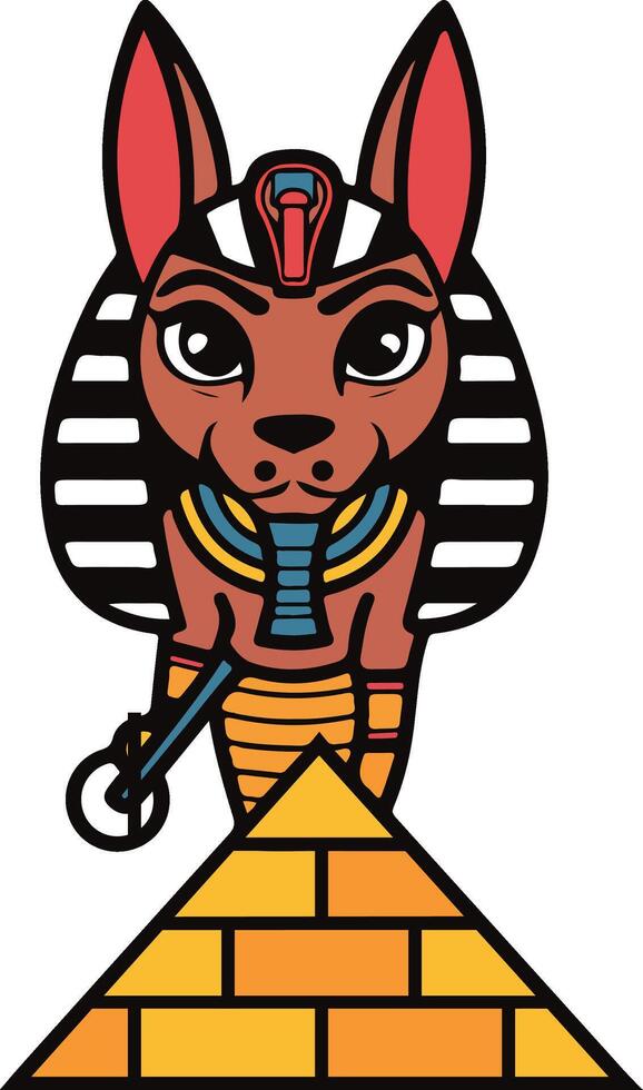 anubis egyptian god of death vector