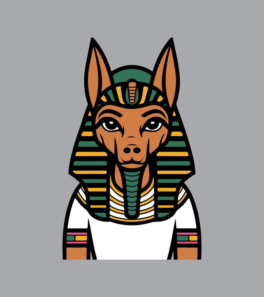 anubis egyptian god of death vector