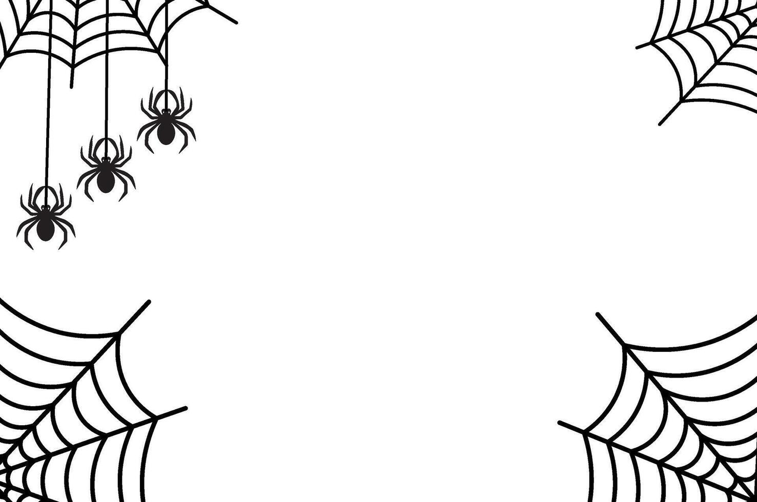 spider web silhouette, for designers textures and backgrounds, spider in web vector