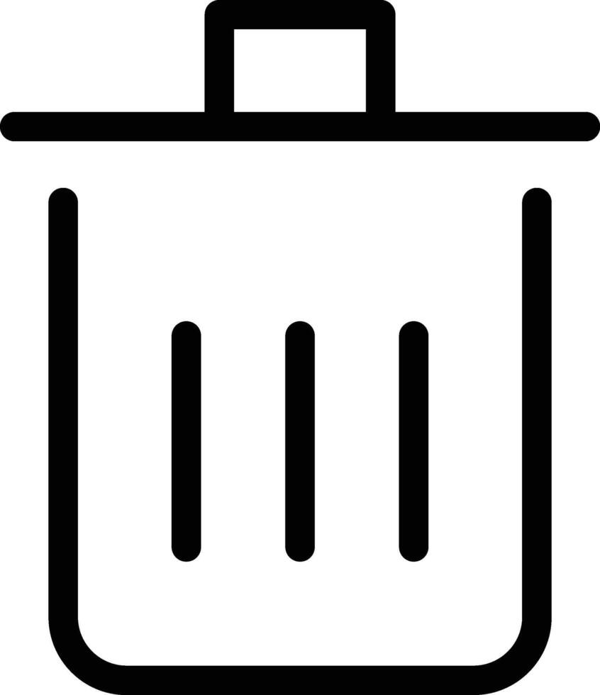 New Style Recycle Bin or Trash Can Icon vector