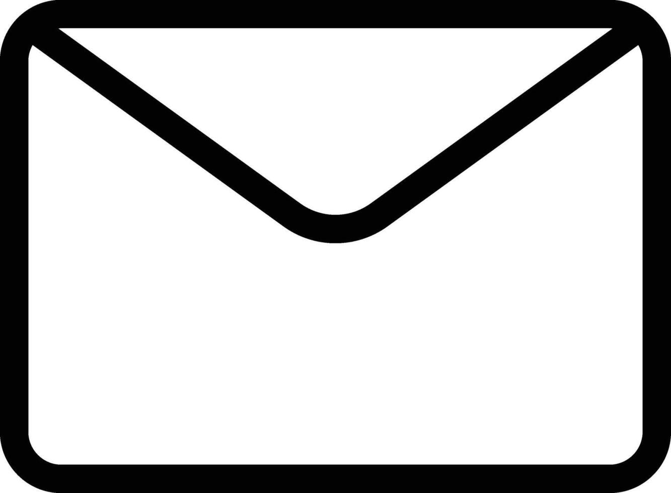 Line Send Email Icon vector