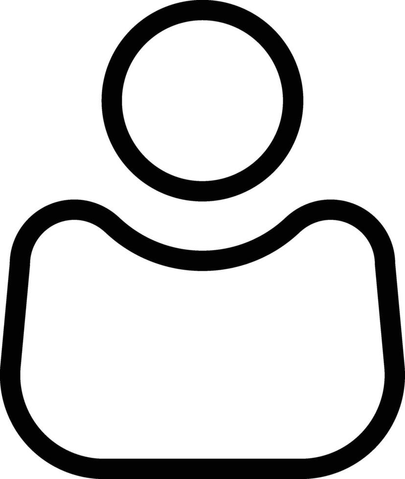 User Icon Outline vector
