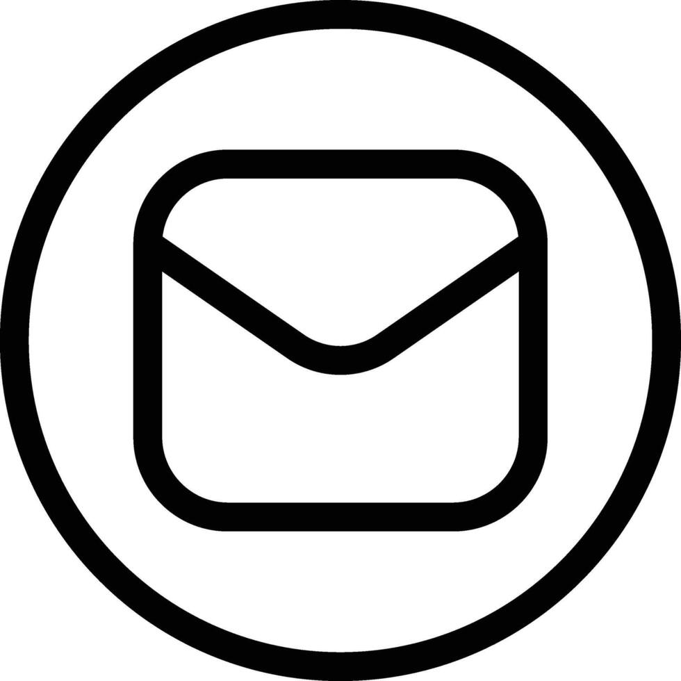 Email in Trendy Style Inbox Sign vector