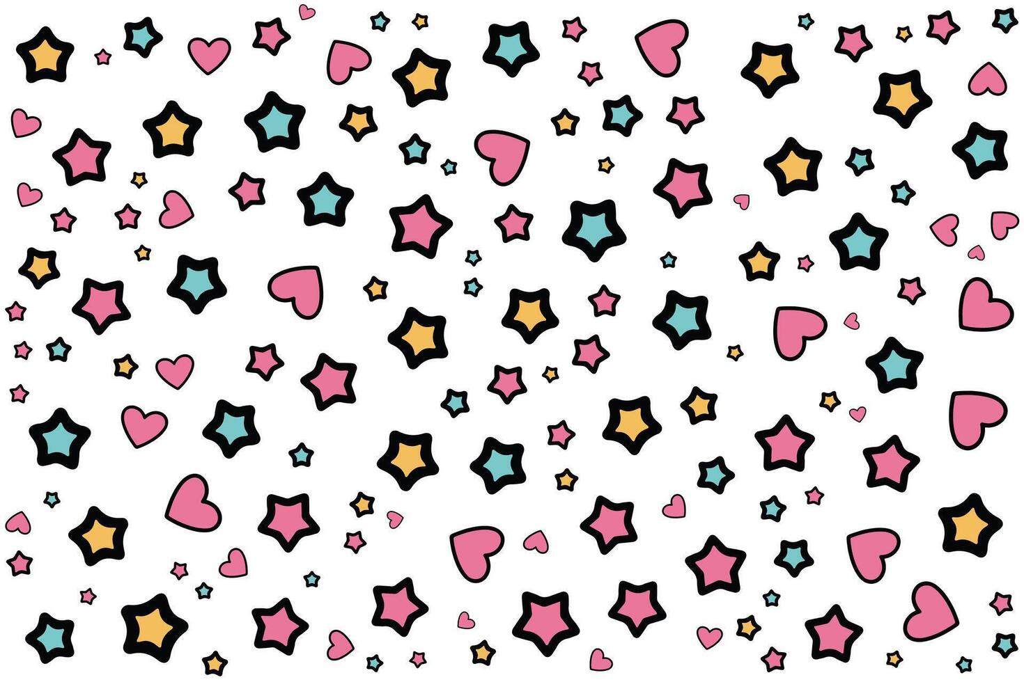 stars seamless pattern design for background vector