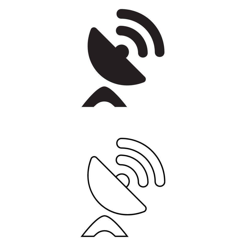 Antenna Icon File for Communication Designs vector