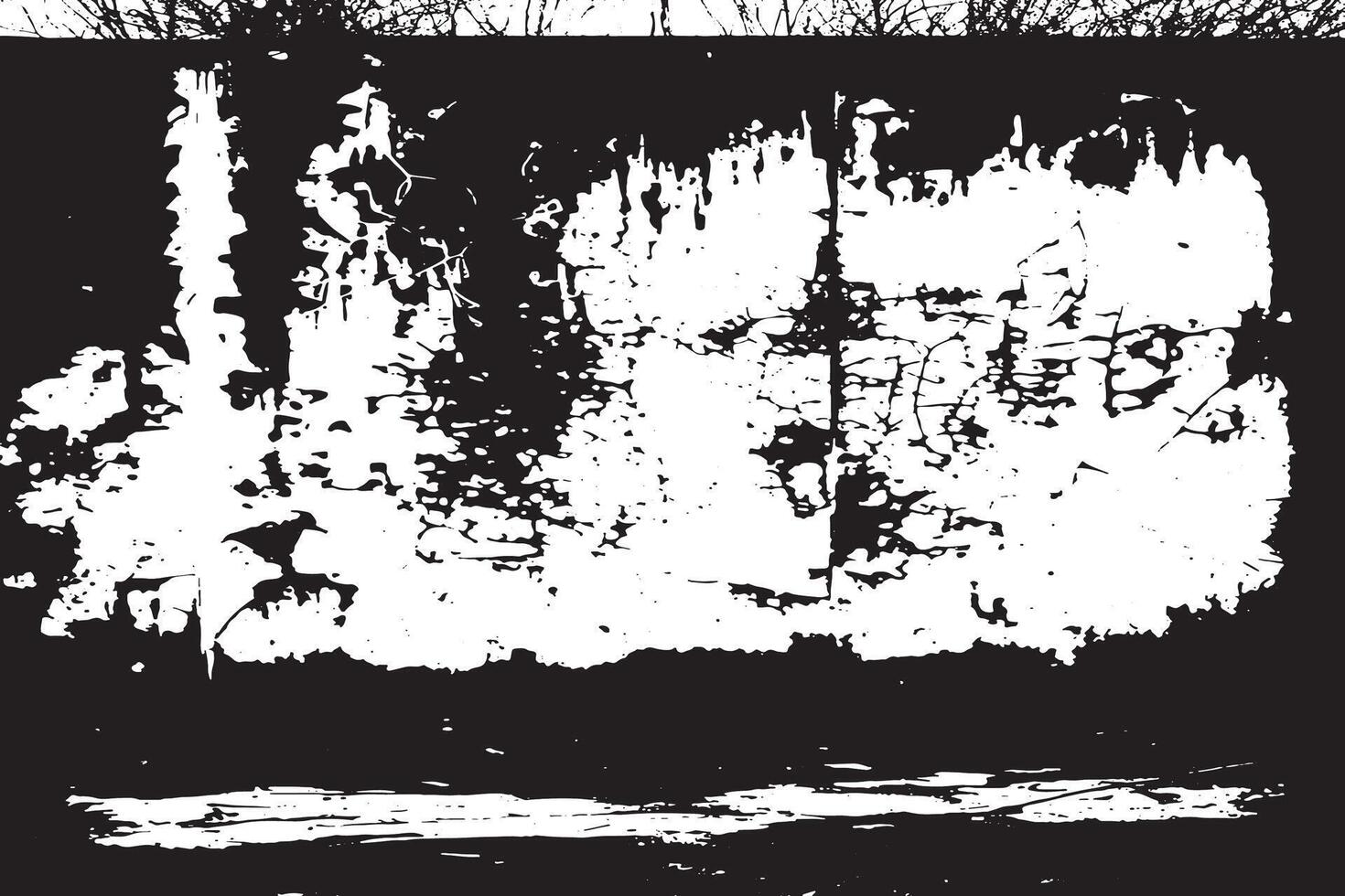 Dirty Distressed Black Texture on White Ultra HD High Resolution Overlay vector